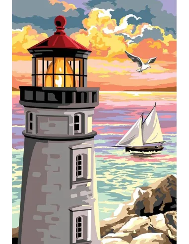 Canevas : 75x110 cm, N23 - la tête du phare