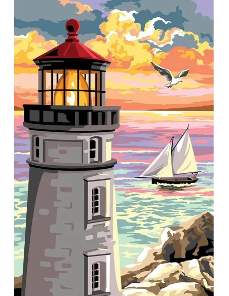 Canevas : 75x110 cm, N23 - la tête du phare