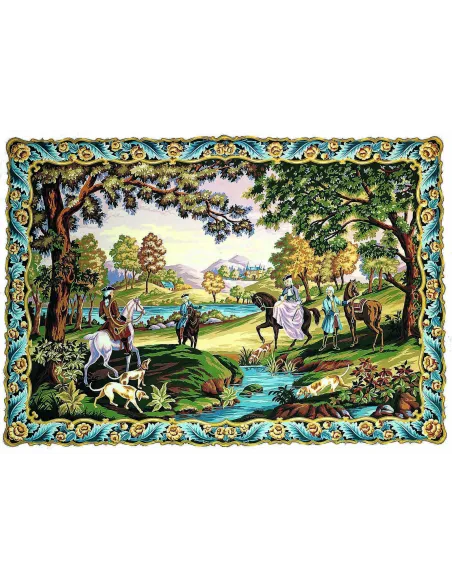 Canevas : 120x160 cm, Chasse Louis XV