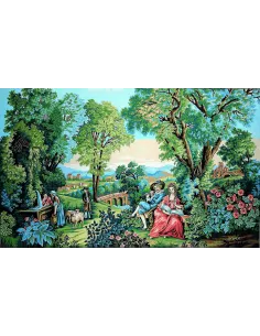 Canevas : 100x150 cm, Verdure romantique