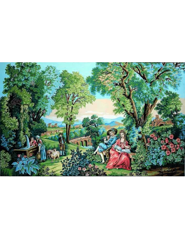 Canevas : 100x150 cm, Verdure romantique
