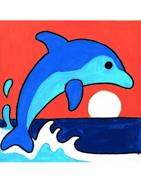 Kit canevas : 20x20 cm, Océan