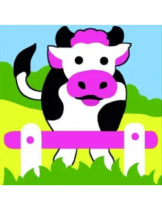 Kit canevas : 20x20 cm, Vache