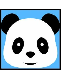 Kit canevas : 20x20 cm, Panda