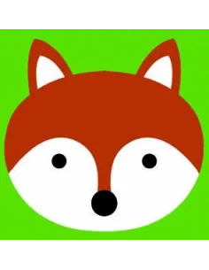 Kit canevas : 20x20 cm, Renard  