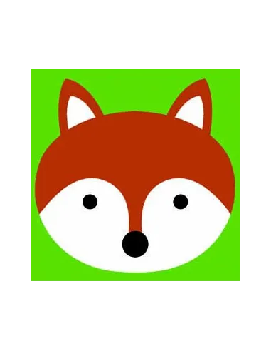 Kit canevas : 20x20 cm, Renard  