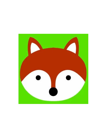 Kit canevas : 20x20 cm, Renard  
