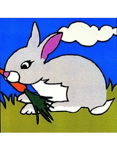 Kit canevas : 20x20 cm, Lapin