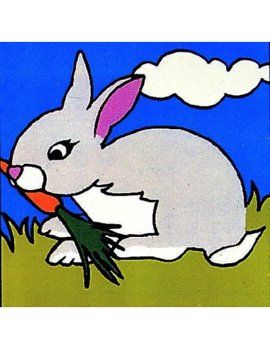 Kit canevas : 20x20 cm, Lapin