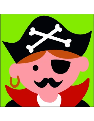 Kit canevas : 20x20 cm, Capitaine