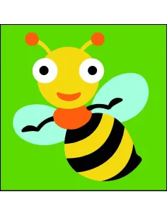 Kit canevas : 20x20 cm, Abeille