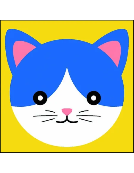 Kit canevas : 20x20 cm, N17-chat