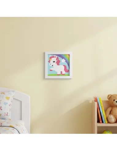 Kit canevas : 20x20 cm, N18 - licorne -  kit soudan