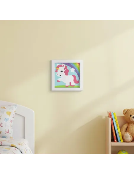 Kit canevas : 20x20 cm, N18 - licorne -  kit soudan