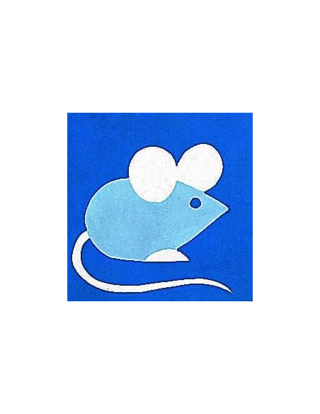 Kit canevas : 20x20 cm, Souris