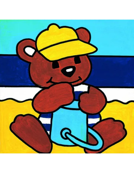 Kit canevas : 20x20 cm, Nounours