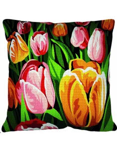 Kit coussin : 50x50 cm, Tulipes