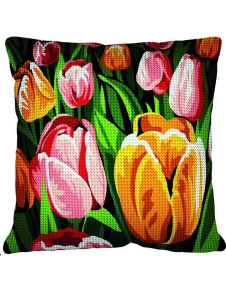 Kit coussin : 50x50 cm, Tulipes