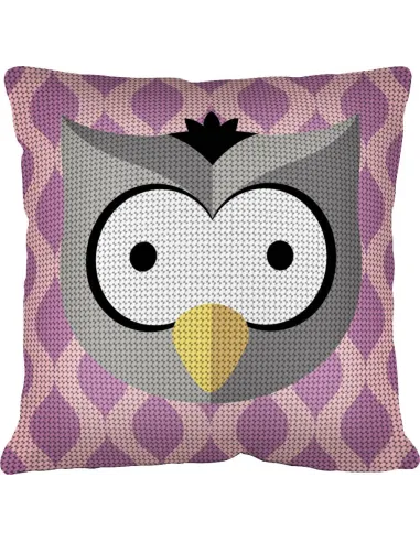 Kit coussin : 50x50 : N18 - hibou kit - coussin