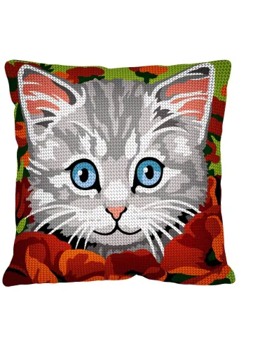 Kit coussin : 50x50 : N20 -dans les coquelicots- coussin