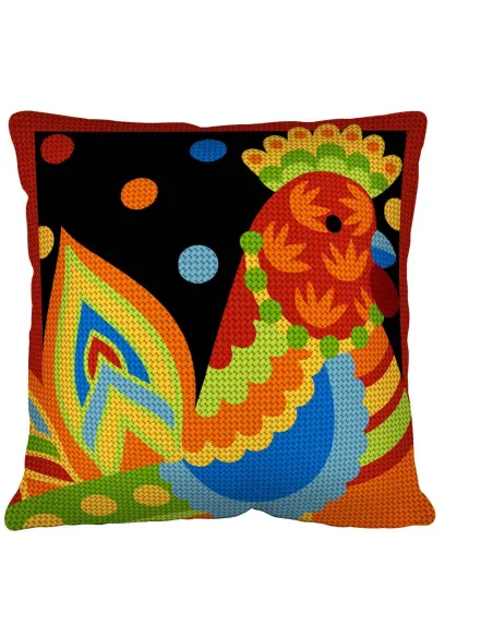 Kit coussin : 50x50 : N20 -poule art- coussin