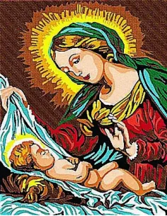 Kit canevas : 20x25 cm,Vierge : blanc