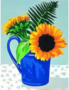 Kit canevas : 20x25 cm, blanc