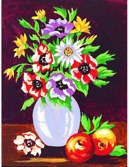 Kit canevas : 20x25 cm, blanc