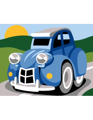 Kit canevas : 20x25 cm, N19 - 2cv  
