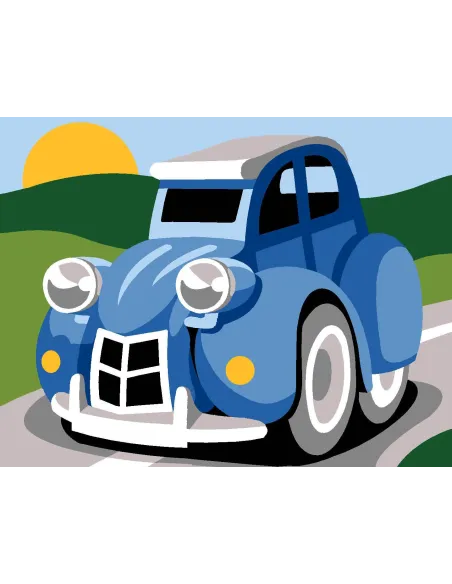 Kit canevas : 20x25 cm, N19 - 2cv  