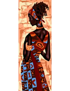 Canevas : 25x60 cm, Féminité