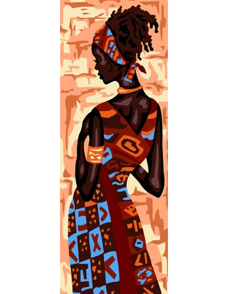Canevas : 25x60 cm, Féminité
