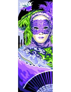 Canevas : 25x60 cm, Mystère au féminin