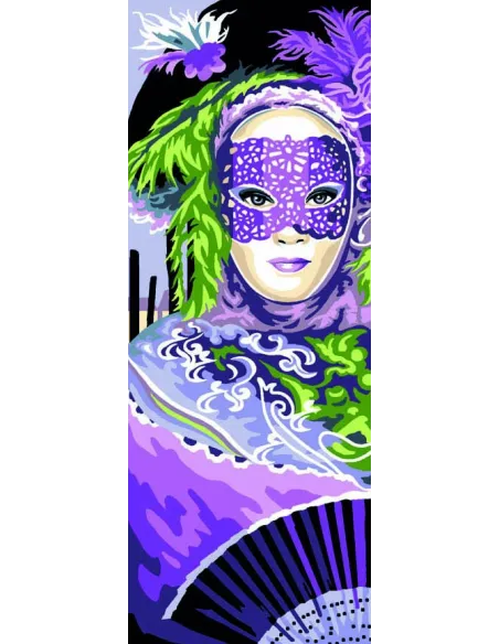 Canevas : 25x60 cm, Mystère au féminin
