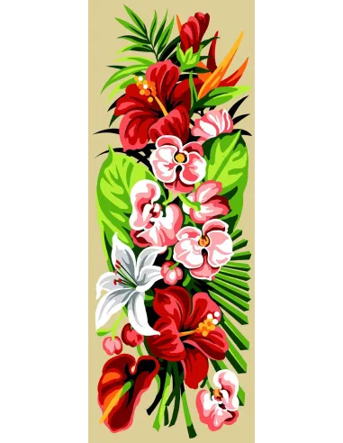 Canevas : 25x60 cm, Exotique