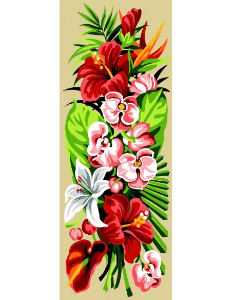 Canevas : 25x60 cm, Exotique