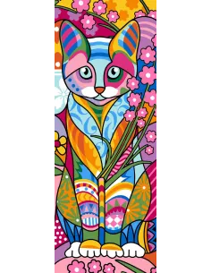 Canevas : 25x60 cm, N18 - chat