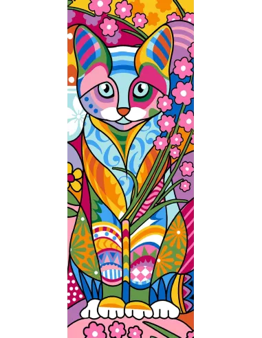 Canevas : 25x60 cm, N18 - chat
