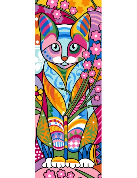 Canevas : 25x60 cm, N18 - chat