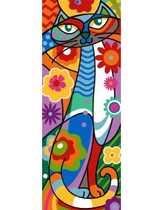 Canevas : 25x60 cm, N18 félin