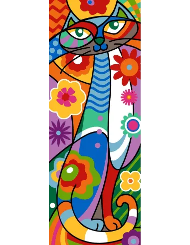 Canevas : 25x60 cm, N18 félin