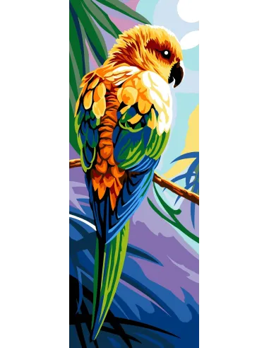 Canevas : 25x60 cm, N19 - sur la branche
