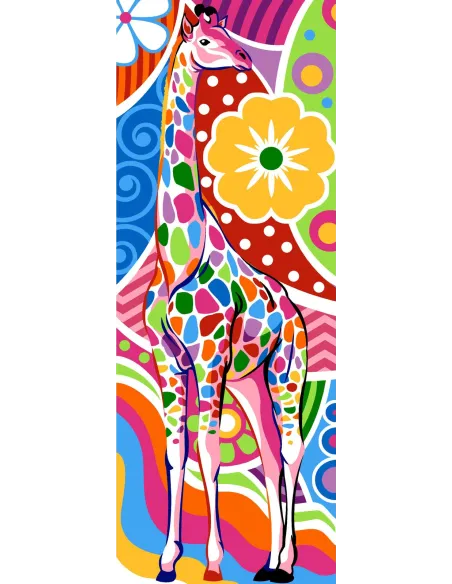 Canevas : 25x60 cm, N19 - girafe