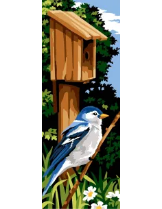 Canevas : 25x60 cm, N23 - le nichoir d'été unite