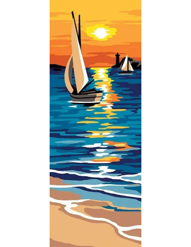 Canevas : 25x60 cm, N23 - au large unite