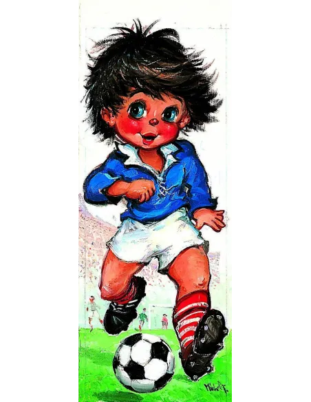 Canevas : 25x60 cm, Football