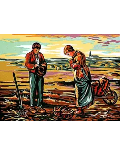 Canevas : 30x40 cm, L'angelus
