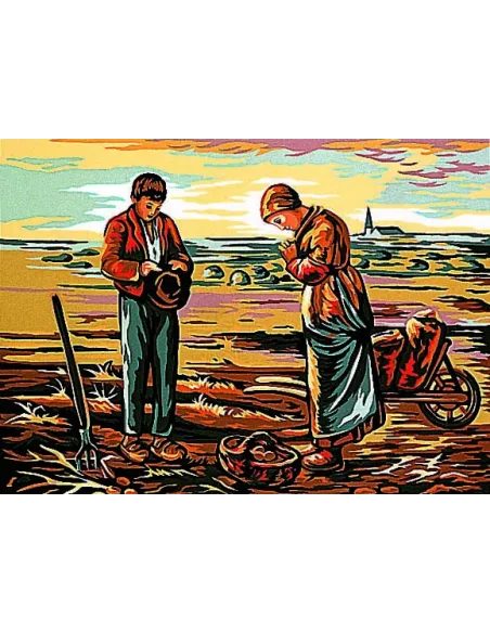 Canevas : 30x40 cm, L'angelus