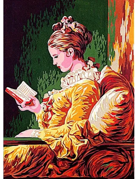 Canevas : 30x40 cm, Jeune fille