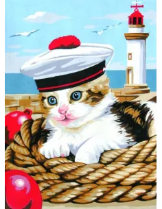Canevas : 30x40 cm, Le petit marin